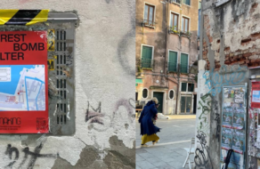 На улицах Венеции появились карты бомбоубежищ