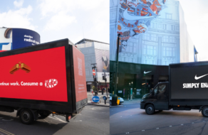 «Поламані» слогани Nike, KFC, KitKat та інших брендів з&#8217;явились на білбордах Лондона