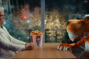 Полковник Сандерс и гепард Честер объединились для создания кулинарной сенсации KFC x Cheetos