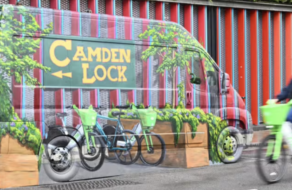 Фургон с оптической иллюзией подчеркнул нехватку велопарковок в Лондоне