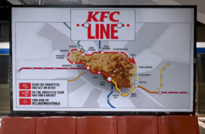 KFC запустил в Бухаресте свою линию метро в виде куриной ножки