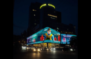 3D-анімація на найбільшому екрані Києва нагадала про правила кібергігієни