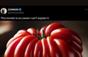 Loewe перетворив мем із соцмереж на сумку-помідор