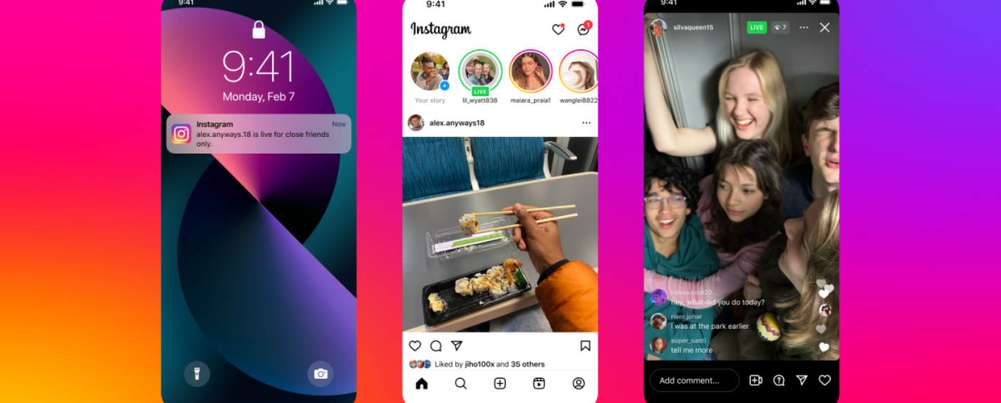 Instagram разрешил проводить прямые эфиры только для близких друзей |  Social media на MMR
