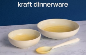 Kraft создал набор посуды в цвете макарон с сыром