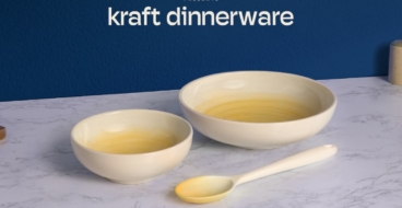 Kraft создал набор посуды в цвете макарон с сыром