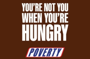Политическая партия использовала культовый слоган Snickers для борьбы с детской бедностью