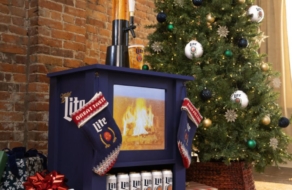 Miller Lite создал камин для разлива холодного пива