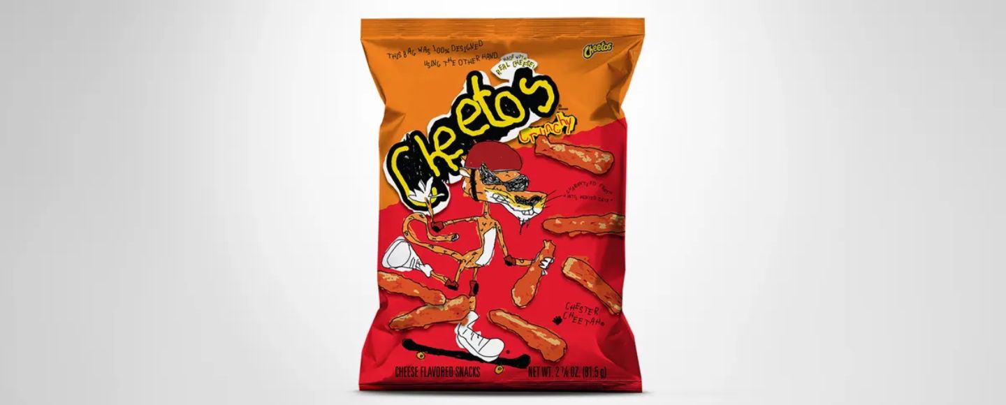 Cheetos випустив шрифт, створений недомінуючою рукою