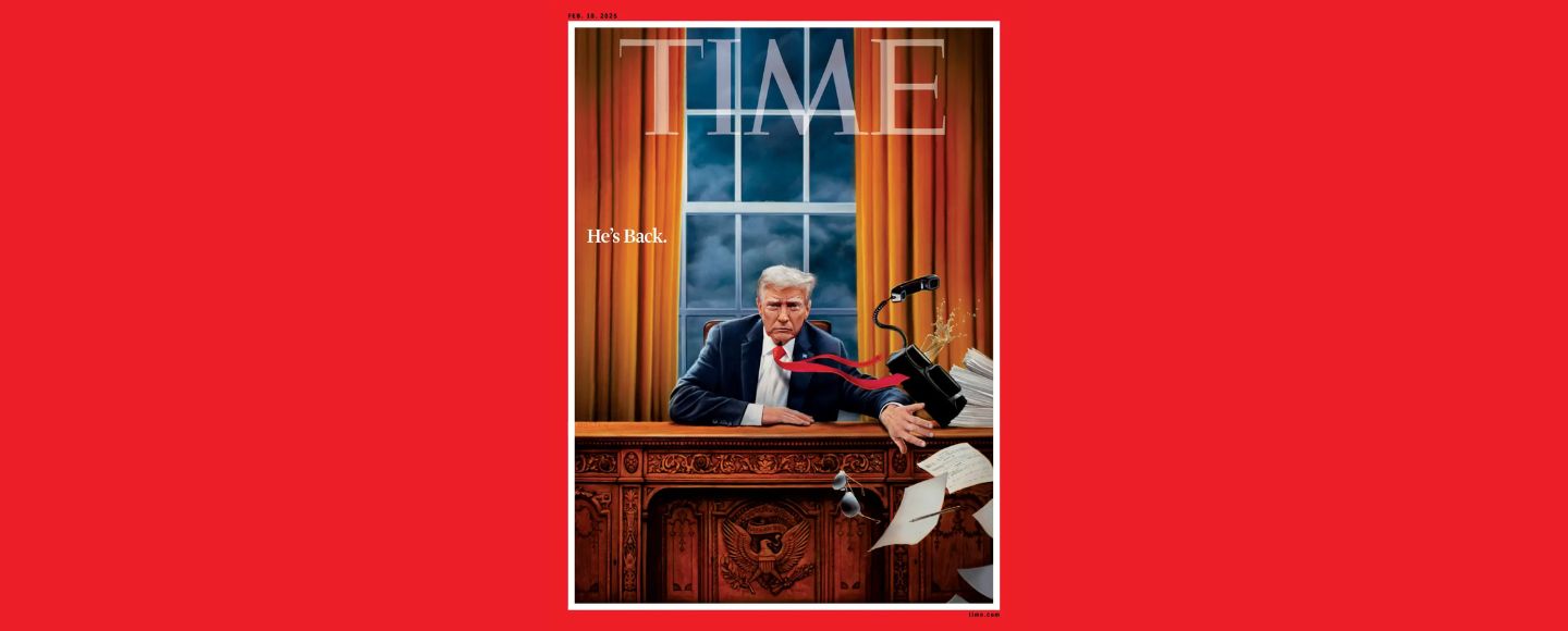 «Он вернулся»: Time представил обложку в честь инаугурации Трампа