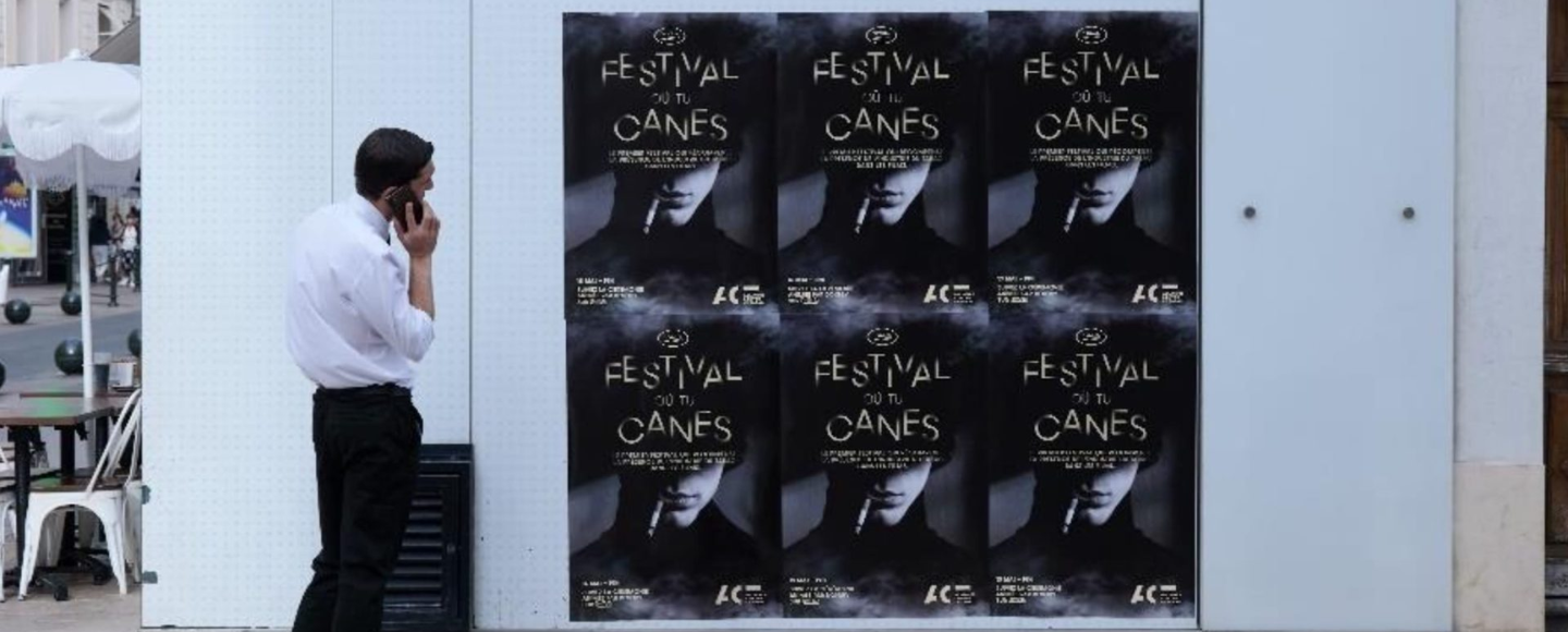Постери в дусі Каннського кінофестивалю засудили культ куріння у кіно