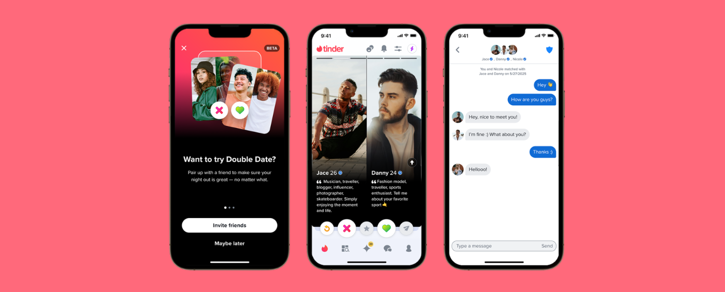 Третій — не зайвий: Tinder представив функцію подвійних побачень