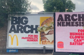 Битва бургерів триває: Burger King кинув виклик McDonald’s просто біля його реклами