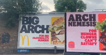 Битва бургерів триває: Burger King кинув виклик McDonald’s просто біля його реклами