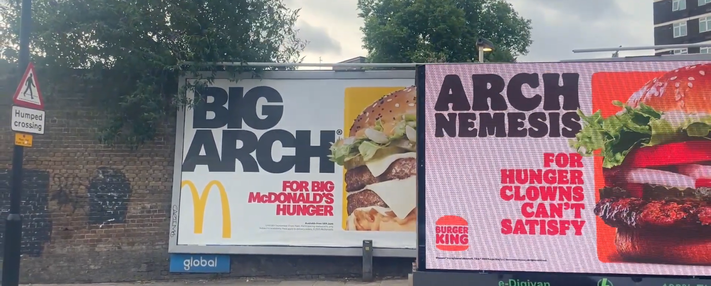Битва бургерів триває: Burger King кинув виклик McDonald’s просто біля його реклами