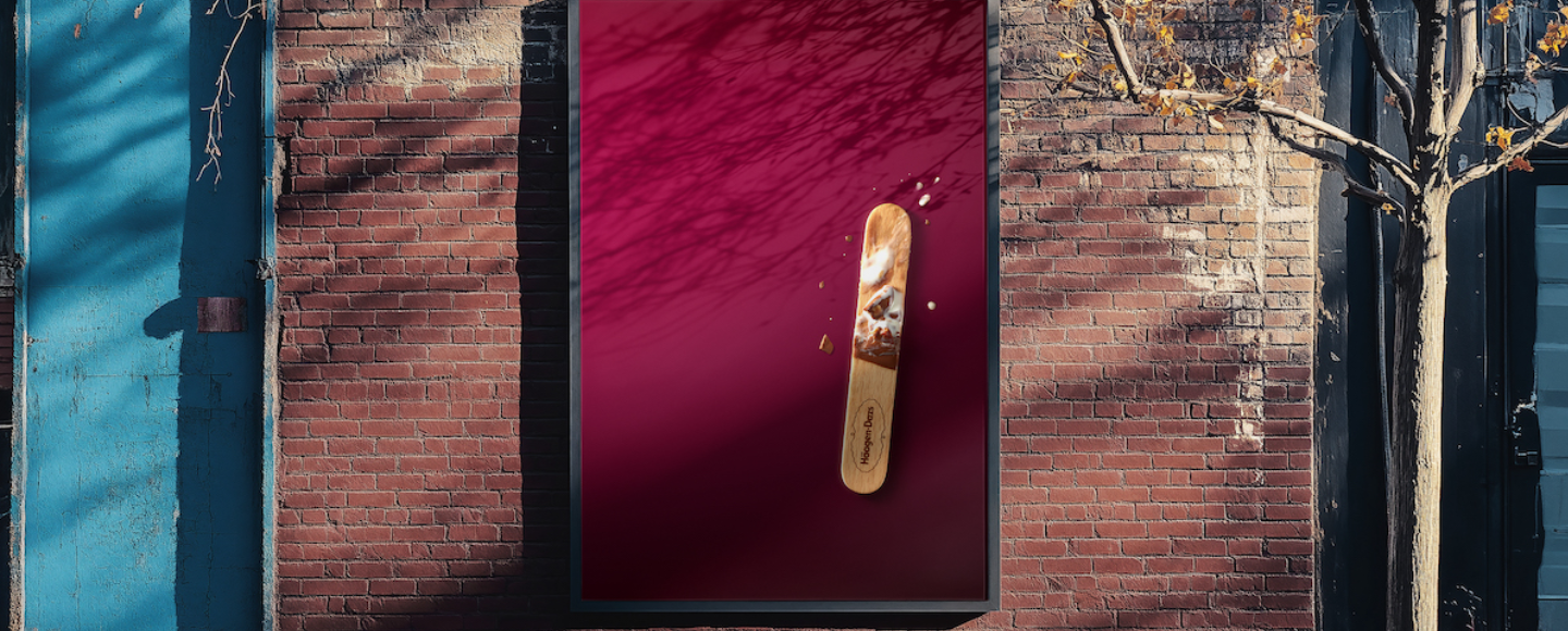Häagen-Dazs «прибрав» морозиво з кадру, щоб показати його післясмак