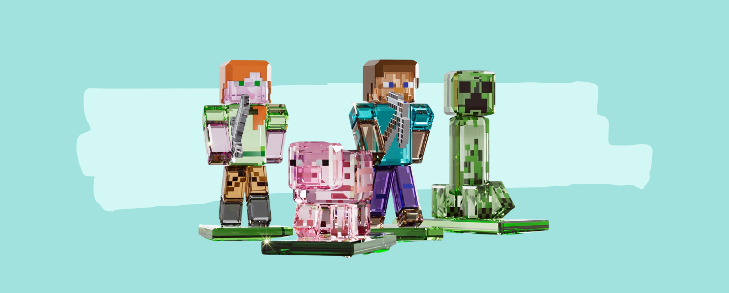 Swarovski представив колекцію кришталевих фігурок персонажів гри Minecraft