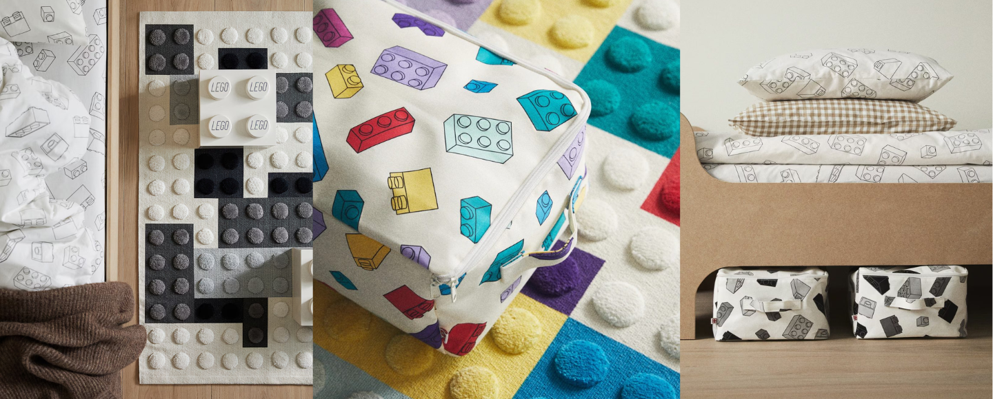 H&M і LEGO перетворили конструктори на домашній текстиль