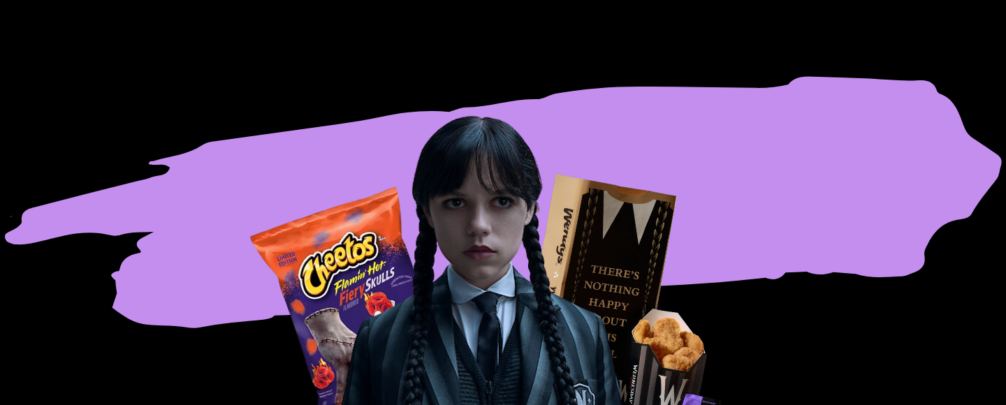 Cheetos, NYX і Wendy’s: 6 колаборацій на честь прем’єри другого сезону серіалу «Венздей»