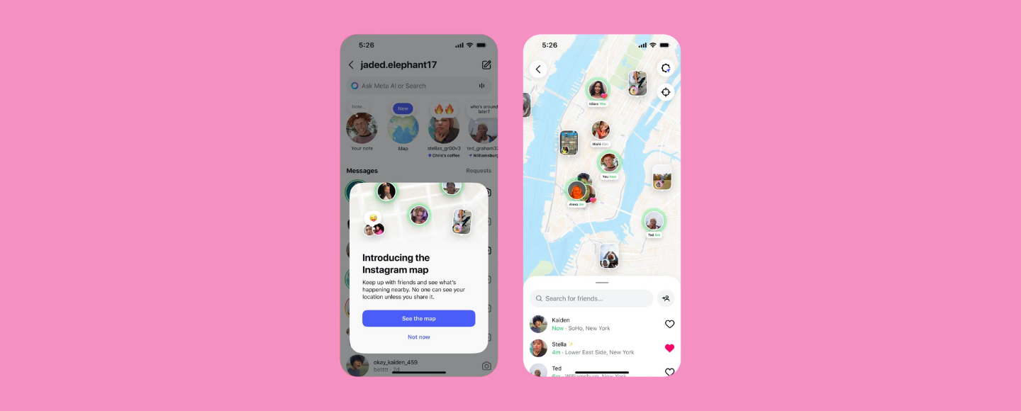 Instagram запустив мапу друзів