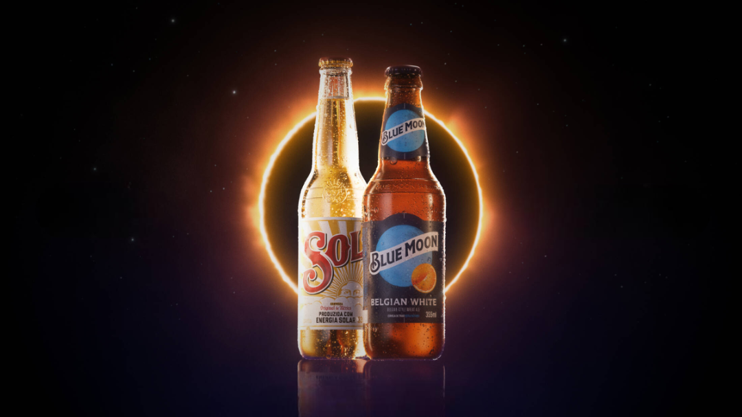 Сонячне затемнення стало пивним: Sol і Blue Moon креативно відтворили астрономічне явище