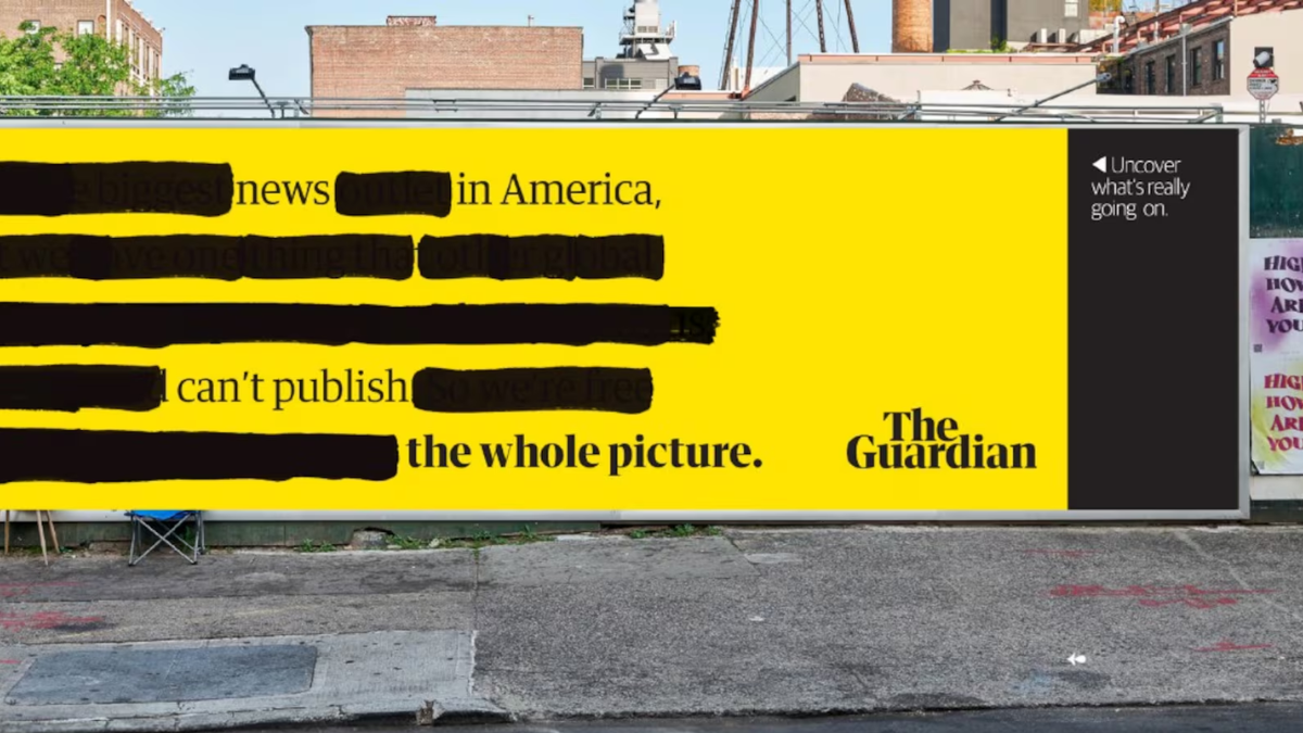 The Guardian створив білборд, з якого можна зняти «цензуру»