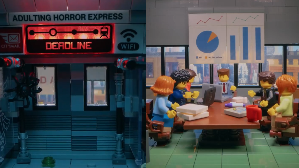 LEGO створив потяг страхів дорослого життя у гелловінській кампанії