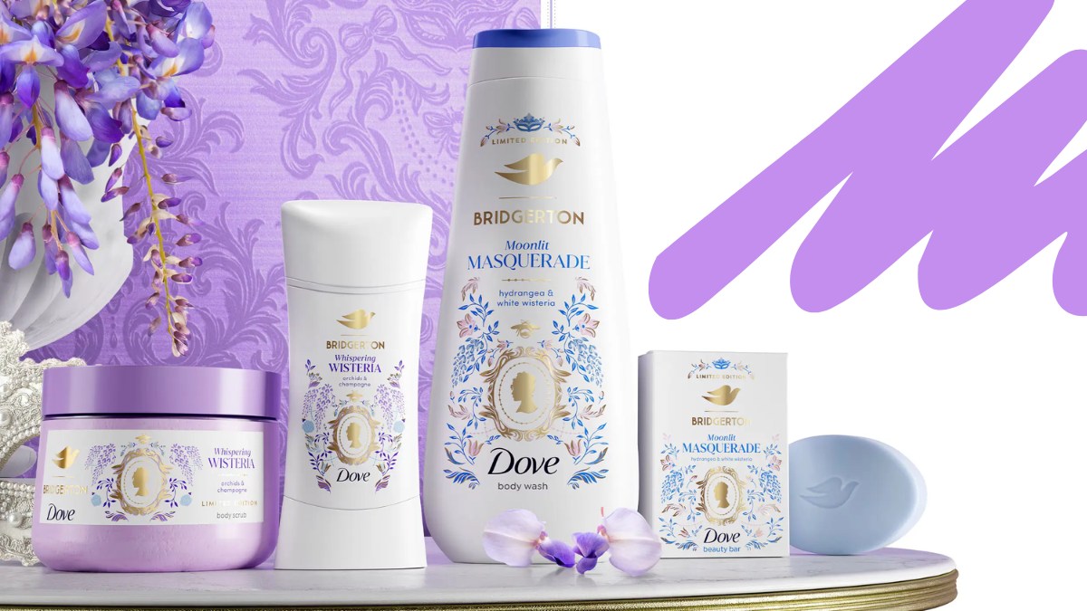 Dove та «Бріджертони» створили колекцію доглядової косметики