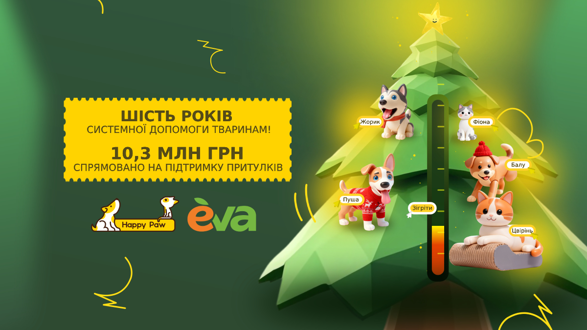 Шість зим системної допомоги тваринам: кейс EVA та Happy Paw