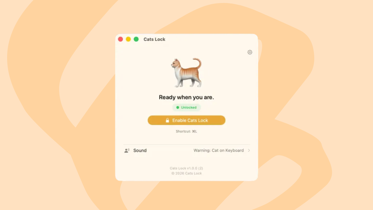 У App Store з’явився застосунок для Mac, який блокує клавіатуру від котів